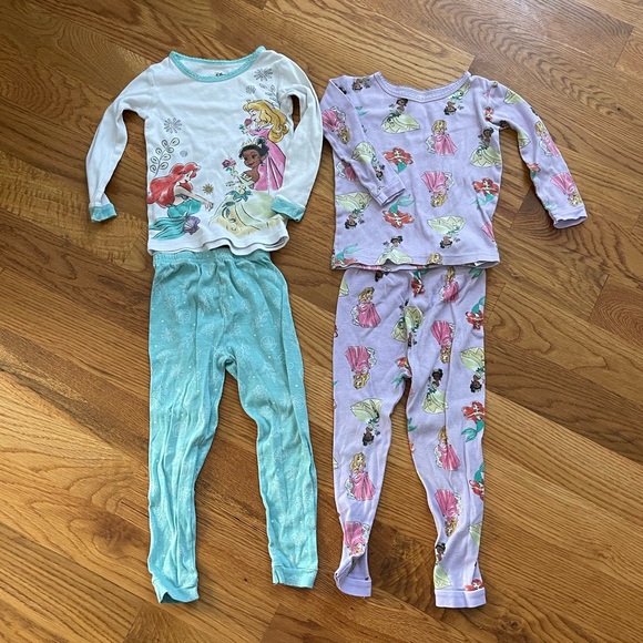 Disney Other - Disney Bundle of 2 pairs of Princess 👑 Pajamas